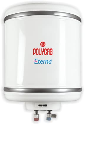 Polycab Eterna 15l Storage Water Heater (Geyser 15 Litres) (Cream)