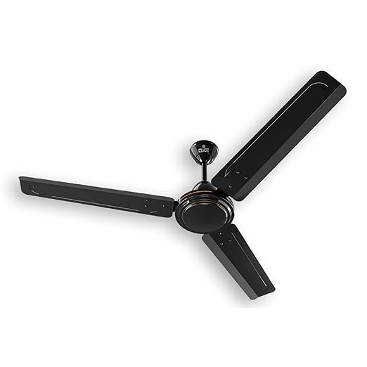 Polycab Zoomer DLX High Speed 1200mm 1 Star Rating Ceiling Fan (Smoke Brown)