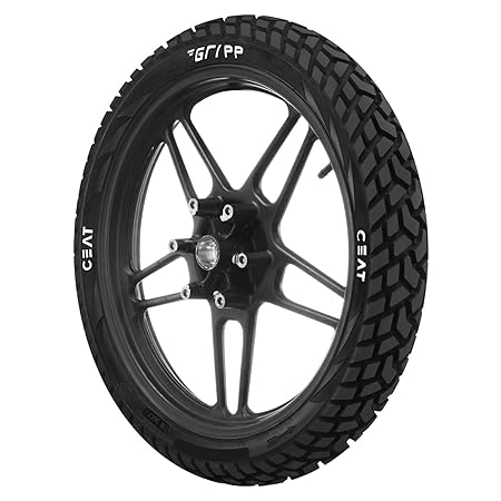 CEAT 3.00-18 Gripp X5 Tube Tyre 52P + 3.00-18 Tube Motorcycle Tube Tyre With Tube