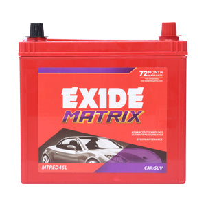 Exide Matrix(Mtred45L) For Car Suv Muv
