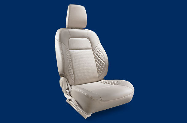 Maruti Suzuki Seat Cover - Beige Sapphire Siding Finish (PU) | Dzire (L Variant) - 990J0M56RB3-010