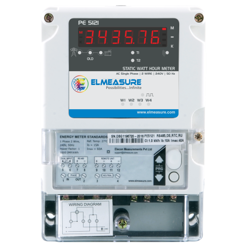 Elmeasure Single phase Prepaid Meter Single Row LCD Display PE5121 Prepaid