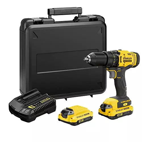 Stanley Fatmax 1500 RPM Brushed Drill Driver (With Battery), SCD700D2K-B1