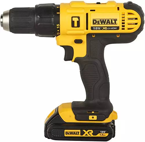 Dewalt DCD776S2-IN Black and Yellow Hammer Drill Driver 1.5Ah (With Battery Pack)