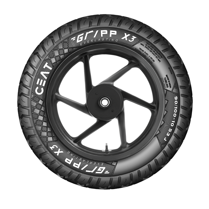 CEAT Gripp X390/100-10 53J Scooter Tyres - 90/100-10 53J