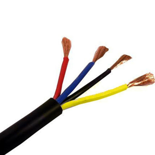 Polycab 2.5 Sqmm 4 core Black Copper Flexible InsFrls Cable (100 Meters)