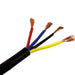 Polycab 6 Sqmm 4 Core Black Copper PVC Insulated Sheathed Flexible Cable, Length: 100m