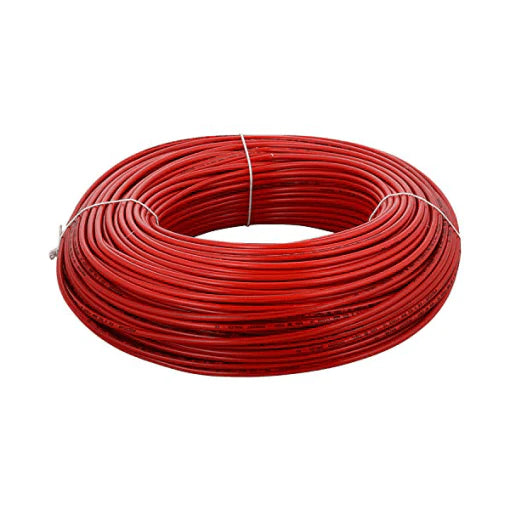 Finolex 22/.3MM 1.5 SQMM 1 CORE RED COPPER FLEXIBLE Insulated  FRLS CABLE (Coil of 180 Metres)