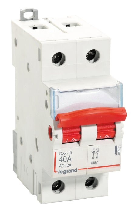 Legrand 406501 - 40A DP AC:240V DX3 ISOLATORS