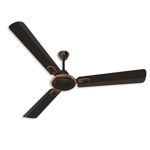 Polycab Zoomer Prime High Speed 1200mm 1 Star Rating Ceiling Fan (Smoke Brown)