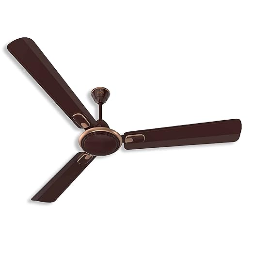Polycab Zoomer Prime High Speed 1200mm 1 Star Rating Ceiling Fan (Choco Brown)