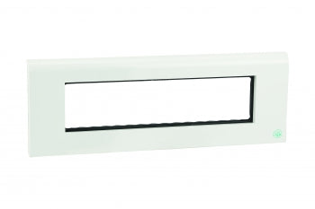 Legrand 673249 - 8 MODULE PLATE + FRAME (HORIZONTAL) 8 MODULE WHITE MYRIUS ACCESSORIES