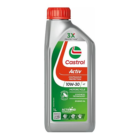 Castrol Activ STOP-START 10W-30 4T Synthetic Engine Oil for Bikes - 1 Ltr