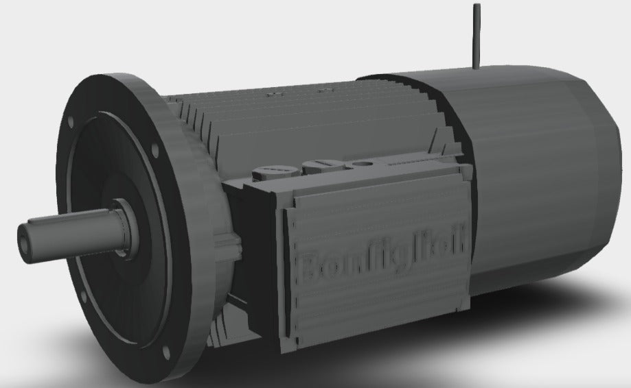 Bonfiglioli BE90LB4FDR - 1.85 KW-2.50HP 4 POLE B51400 RPM FLANGE IE2 WITH DC BRAKE CI BODY MOTOR