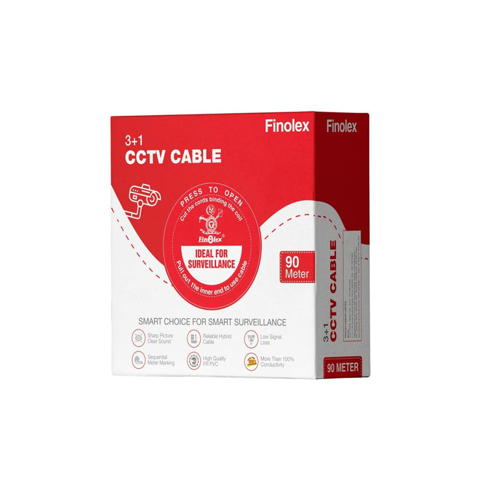 Finolex Finolex RG59 JF X1+4X0.15 SQMM CCTV WHITE (Coil of 305 Metres)