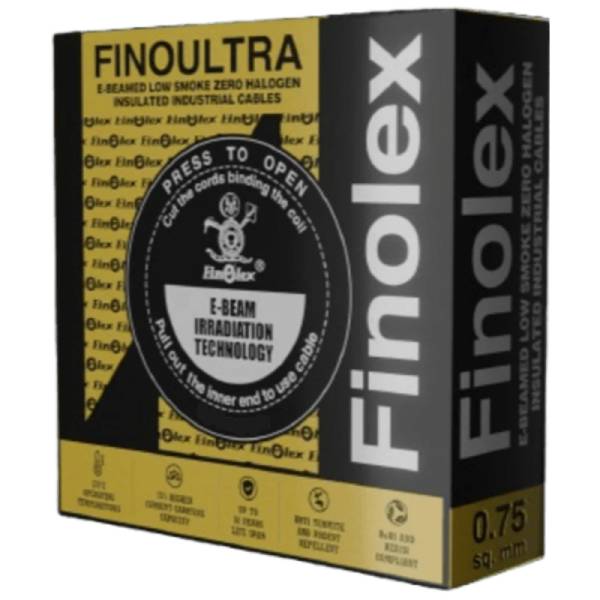 Finolex  6.0 SQMM 1 Core Finoultra Black Pack Of -4 (90 Meter)