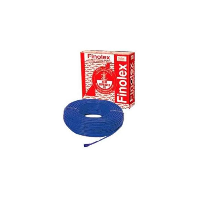 Finolex 0.5 SQMM SINGLE CORE (FR) PVC INS. COPPER FLEXIBLE CABLE BLUE - (100 Meters)