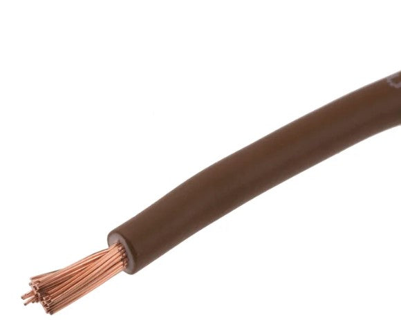 Finolex 1 SQMM SINGLE CORE (FR) PVC INS. COPPER FLEXIBLE CABLE BROWN - (100 Meters)
