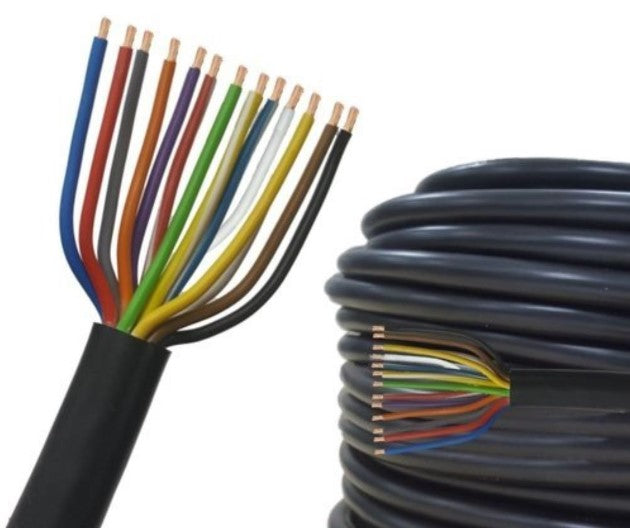 Finolex 0.50 SQMM X 19 CORE (FR) PVC INS. & SHEATHED COPPER FLEXIBLE CABLE BLACK - (50 Meters)