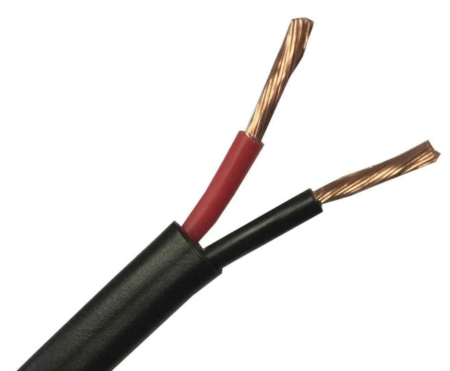 Finolex 1.5 SQMM X 2 CORE (FR) PVC INS. & SHEATHED COPPER FLEXIBLE CABLE BLACK - (50 Meters)