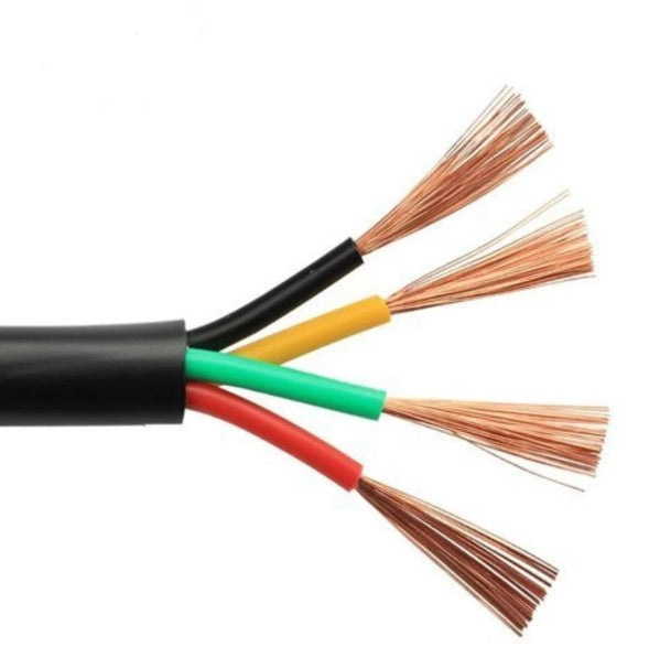 Finolex 16 SQMM X 4 CORE (FR) PVC INS. & SHEATHED COPPER FLEXIBLE CABLE BLACK - (50 Meters)