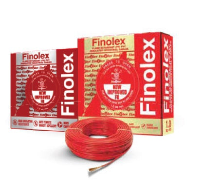 Finolex 56/.3MM 4 SQMM 1 CORE BLUE (180)COPPER FLEXIBLE INS. FR CABLE