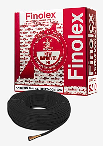 Finolex 1.5 SQMM 1 CORE RED FR PVC INSULATED INDUSTRIAL CABLES SILVER PACK 90MTR