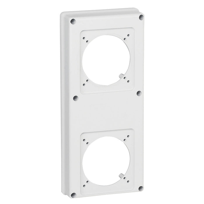 Legrand 057718 - FACE PLATE 125X280MM WITHOUT SOCKET FOR 2X16A &/OR 32 SOCKET