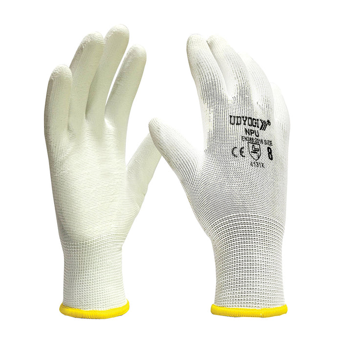 Udyogi Udyogi Safety PU Coated Gloves 13 Guage Linear / PU palm Coated NPU  Hand Protection - VMHSFT5924