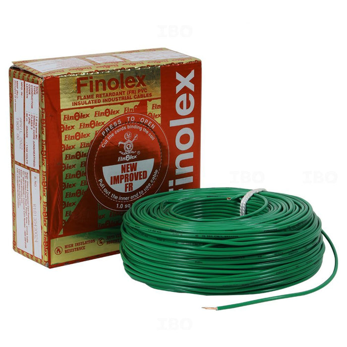 Finolex 1 SQMM 1 CORE BLUE FR PVC INSULATED INDUSTRIAL CABLES GOLD PACK 90MTR - (90 Meters x 20 Coil)