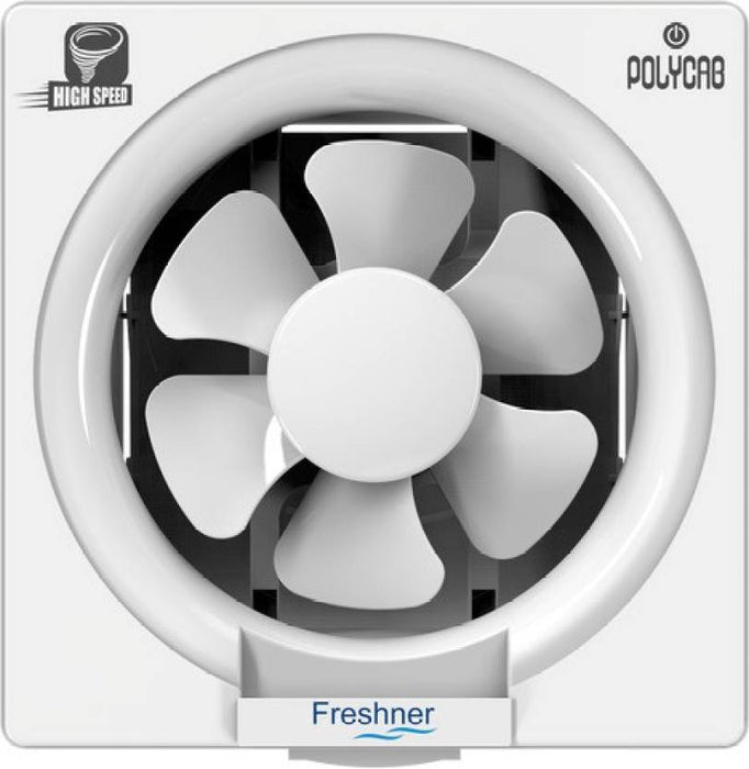 Polycab Freshner 250mm 10 E Fan Freshner White 250 Mm Exhaust Fan (Black)
