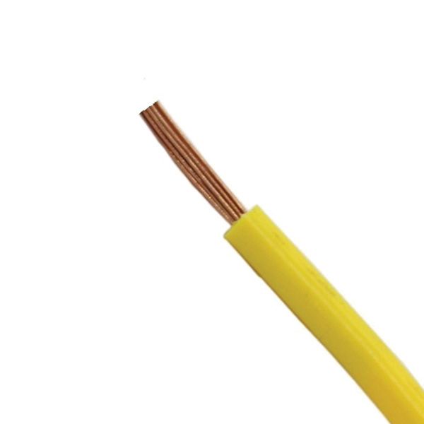 Polycab 84/.3Mm 6 Sqmm 1 core Yellow Copper Flexible Insulated  Frls Cable (Coil of 90 Metres)