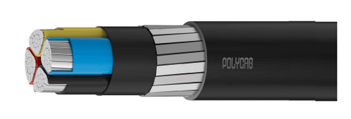 Polycab 35 Sqmm, 4 core A2Xfy Aluminium Xlpe Insulated Armoured Frls Cable 1.1 Kv (1 Meter)