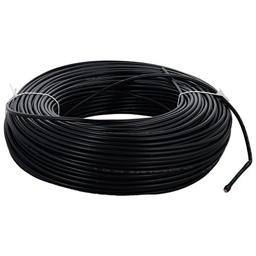 Polycab 0.5 Sqmm Single core Pvc Insulated Copper Flexible Cable Black (100 Meters)