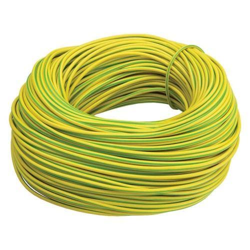 Polycab 0.5 Sqmm Single core Pvc Insulated Copper Flexible Cable YellowGreen (100 Meters)