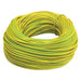 Polycab 0.5 Sqmm Single core Fr Pvc Insulated Copper Flexible Cable YellowGreen (100 Meters)