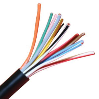 Polycab 0.75 Sqmm, 14 Core Pvc Insulated & Sheathed Copper Flexible Cable Black (100 Meters)