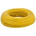 Polycab 1 Sqmm Single Core FR Yellow Copper PVC Insulated Flexible Cable, Length: 100 m
