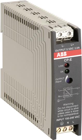 ABB CP E 240.75 Power supply In:100 240VAC Out: 24VDC0.75A 1SVR427030R0000