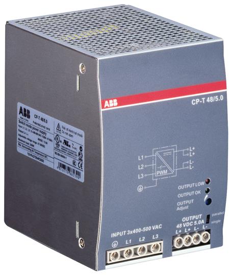 ABB CP T 485.0 Power supply In: 3x400 500VAC Out: 48VDC5.0A 1SVR427054R2000