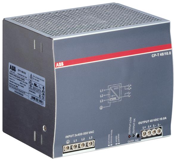 ABB CP T 4810.0 Power supply In: 3x400 500VAC Out: 48VDC10.0A 1SVR427055R2000