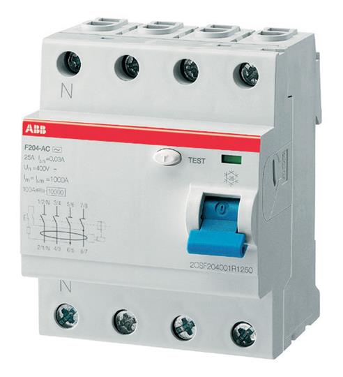 ABB IN F204 40A 4 Pole 100mAAC 1SYF204005R2400