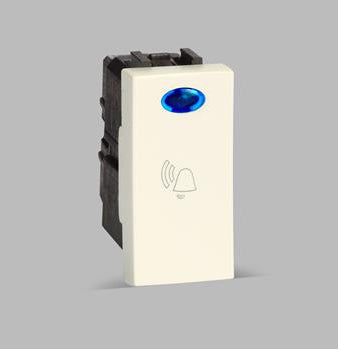 ABB IIS106BL BL 6A Bell Switch with Ind. Ivie Euro White 1SYK100001A1004