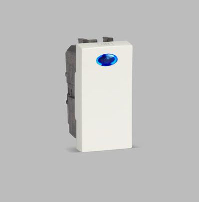 ABB IIS1161L BL 16A 1 way Switch with Ind. Ivie Euro White 1SYK100001A1007