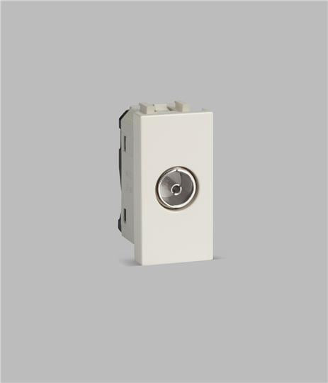 ABB IIM1TVSK PL TV co axial socket Ivie Silver painted 1SYK100001A1149