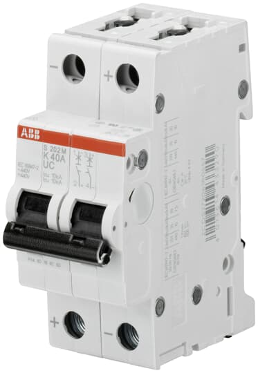 ABB 2CDS272061R0487 Miniature Circuit Breaker S200MUC 2P K 20 ampere"