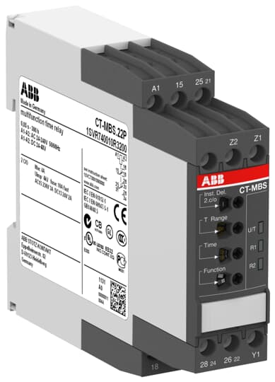 CT MBS.22P Time relay multifunction 2co 24 48VDC 24 240VAC