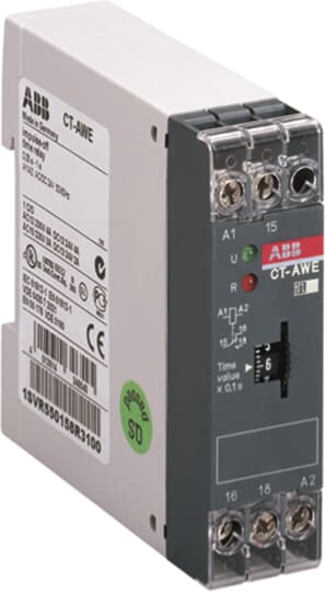 ABB EPR 1SVR550158R3100??CT AWE Time relay impulse OFF 1co 0.05 1s 24VACDC wo aux.supply