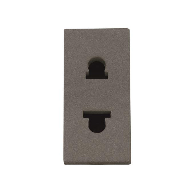 ABB Zenit Euro American unearthed socket outlet 1M Anthracite 2CLA213500N1802