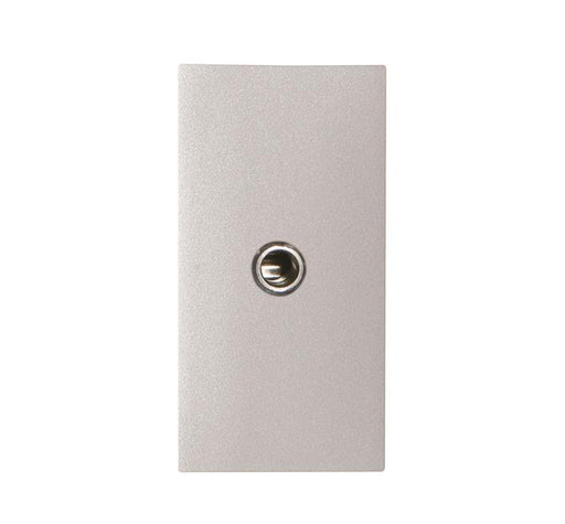 ABB Zenit Mini Jack connection unit 1M Silver 2CLA215540N1302